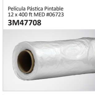 Película Pástica Pintable12 x 400 ft MED #06723 3M47708